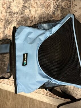 petAmi Light Blue Pet Carrier Backpack